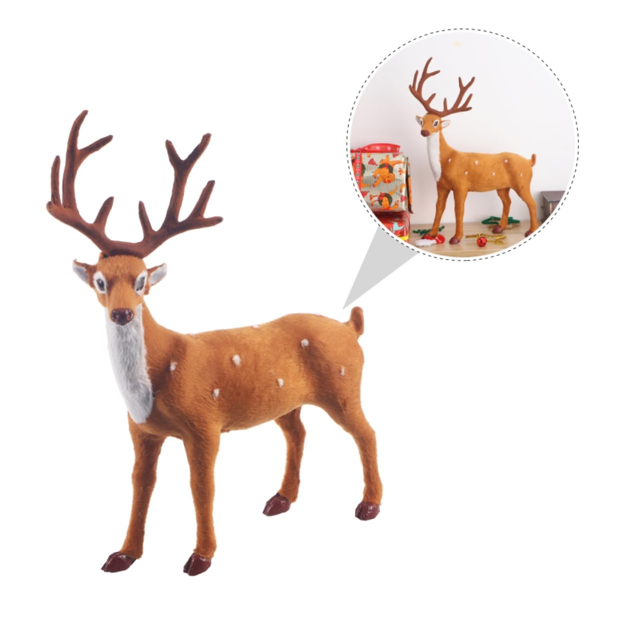 Alipis Décorations De Noël en Forme D'Élan 6 Pièces Décoration Créative pour La Maison