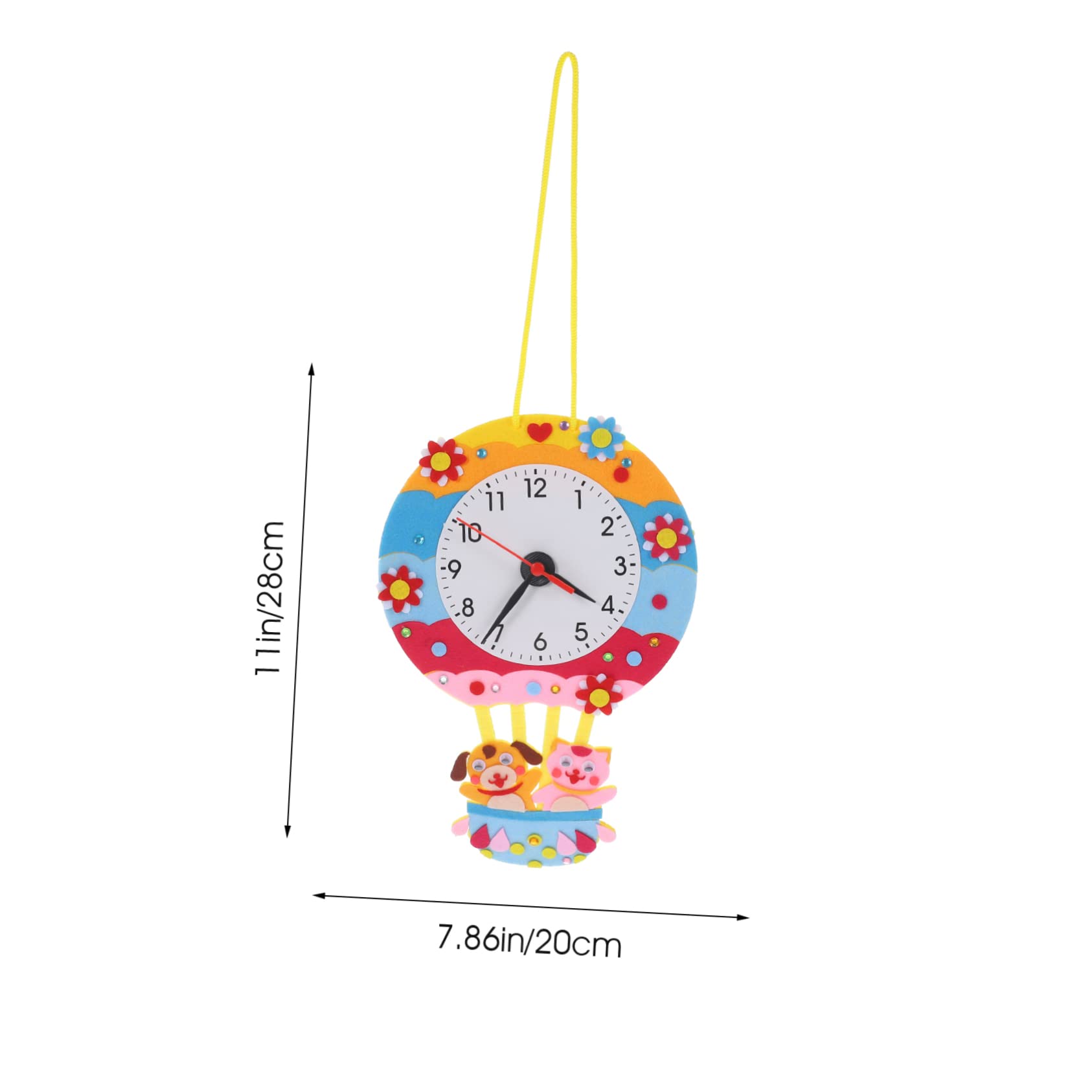 JOINPAYA Small Clock Mechanism Kit Kids DIY Time Learning Craft Educational Toys Handmade Toy Clock for Children