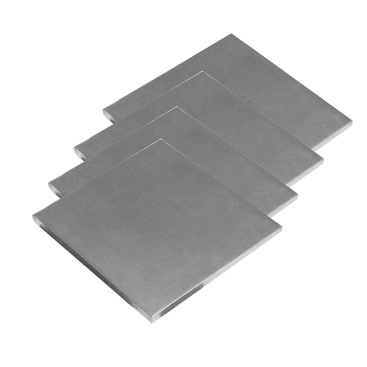Plaque De Titane Titane Plaque Feuille TA2 Adaptée Au Travail des Métaux 4 pièces,100mmx100mmx0.6mm