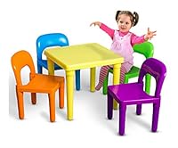 Algopix Similar Product 10 - Kids Table and Chairs Play Set Toddler