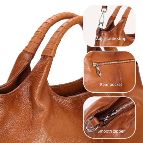 Image of Iswee Leather Satchel Women Purse and Handbag Crossbody Shoulder Bag Hobo