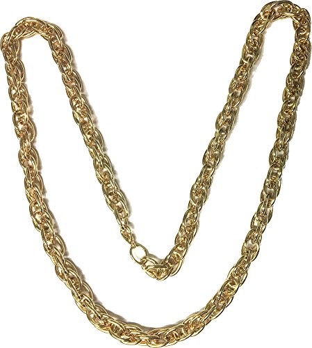Rubie's Costume Novelty Old School Cable Chain Necklace, Gold