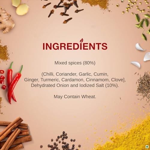 Image of Sunrise Pure Chicken Curry Masala Spice Powder Pouch, 50 g (Pack of 3)