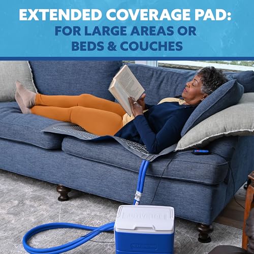 Image of Polar Active Ice 3.0 Cold Therapy Ice Machine System with Programmable Timer, 38 inchx22 inch Blanket Pad, 9 Quart Cooler, Quiet Pump, Strong Cryotherapy Pain Relief Treatment