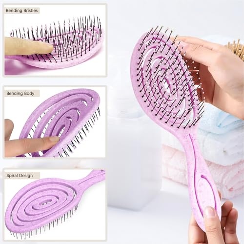Dhinkyoung Hair Detangling Brush with Bending Bristles - Image 3