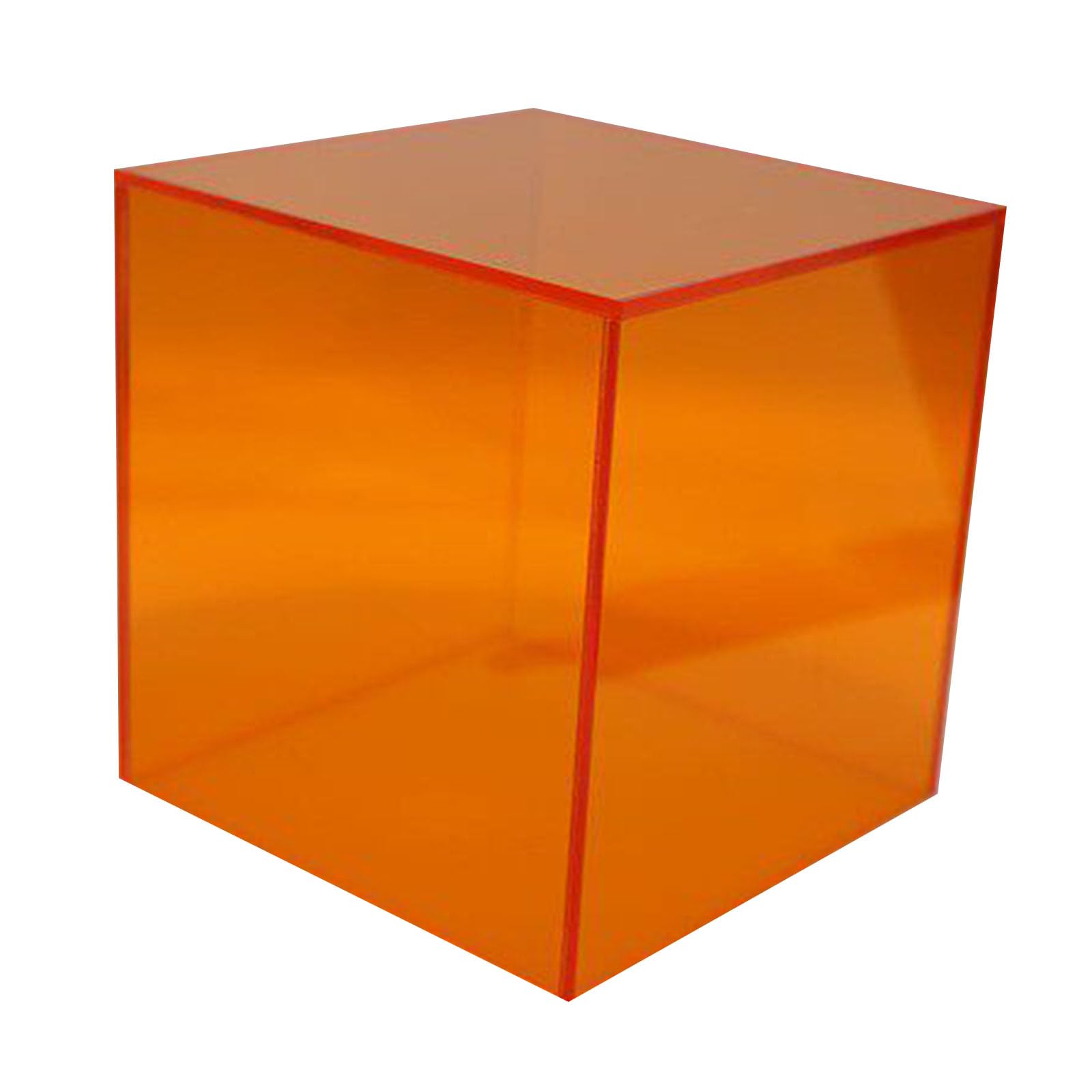 Boîte vitrine en acrylique coloré transparent pour soins de la peau