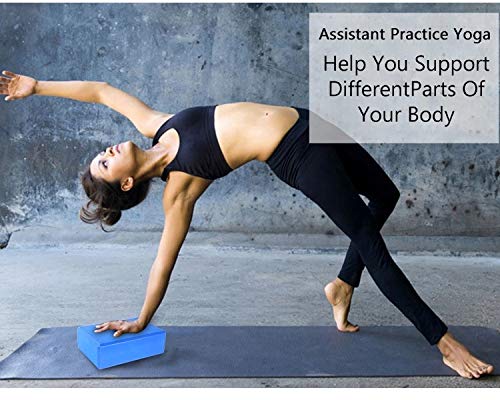 Kit 2 Blocos em EVA para Yoga e Outros Exercícios Profissional com Medidas de 23cmx15x7,5cm, Alongam
