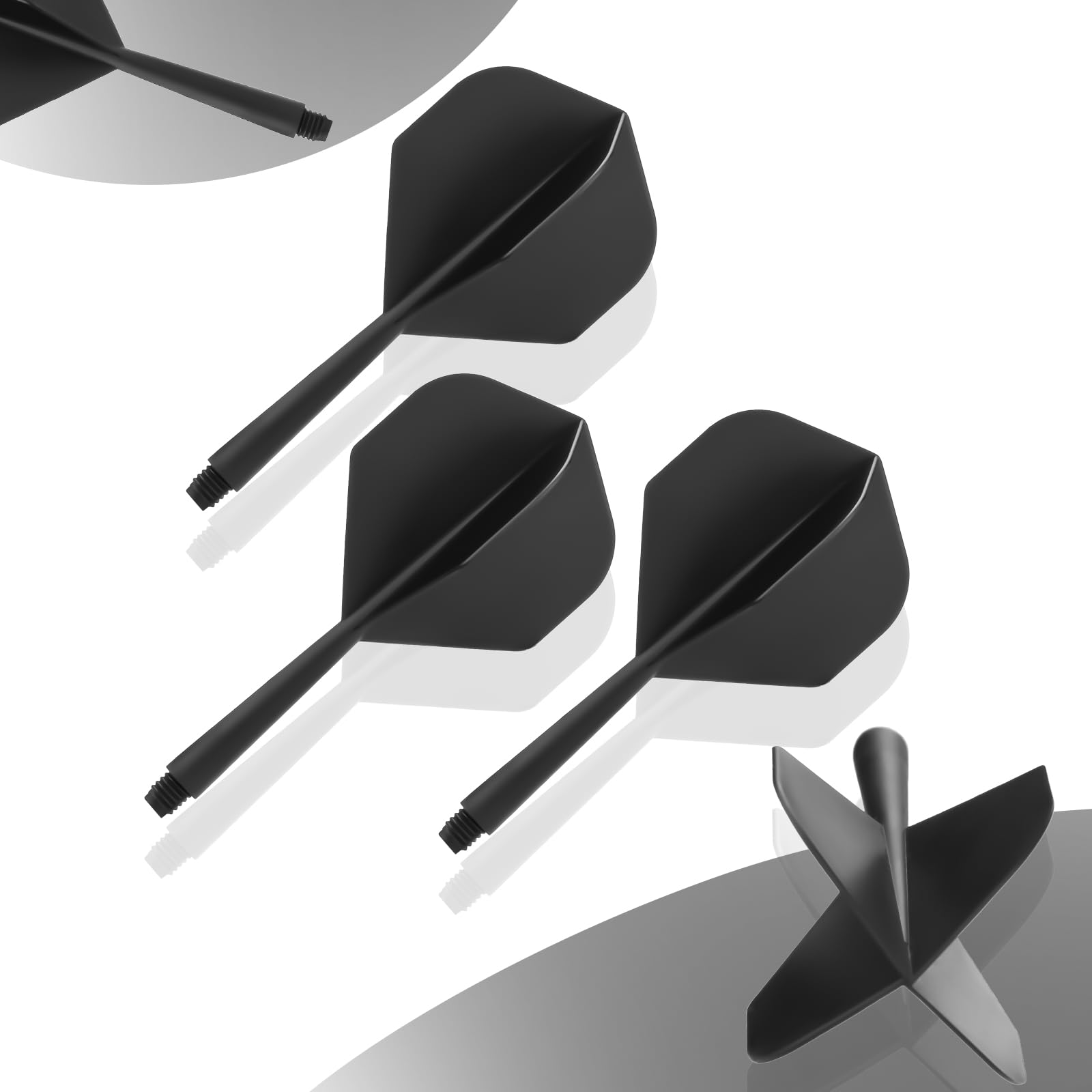 Lot De 12 Ailettes De Fléchettes Fusion Avec Tiges Intégrées - Accessoires Stables Et Durables Pour Un Jeu Précis
