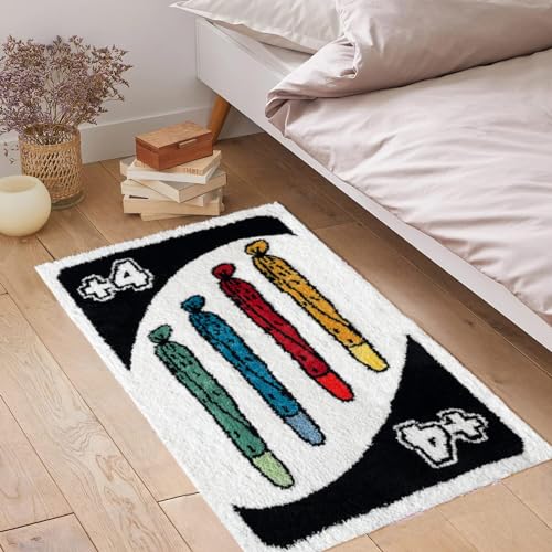 Tapete divertido con número 2x3, antideslizante y lavable miniatura 5