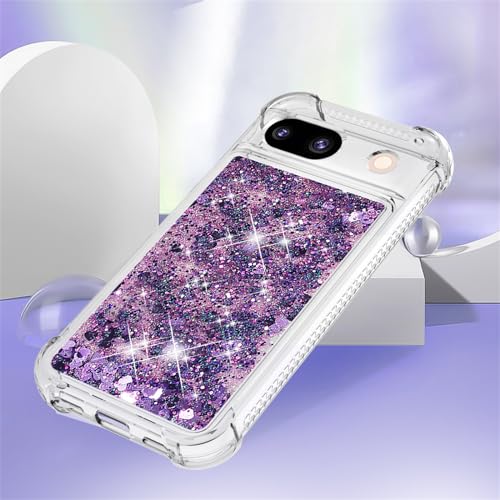 Coque Google Pixel 8A transparente antichoc à paillettes TPU