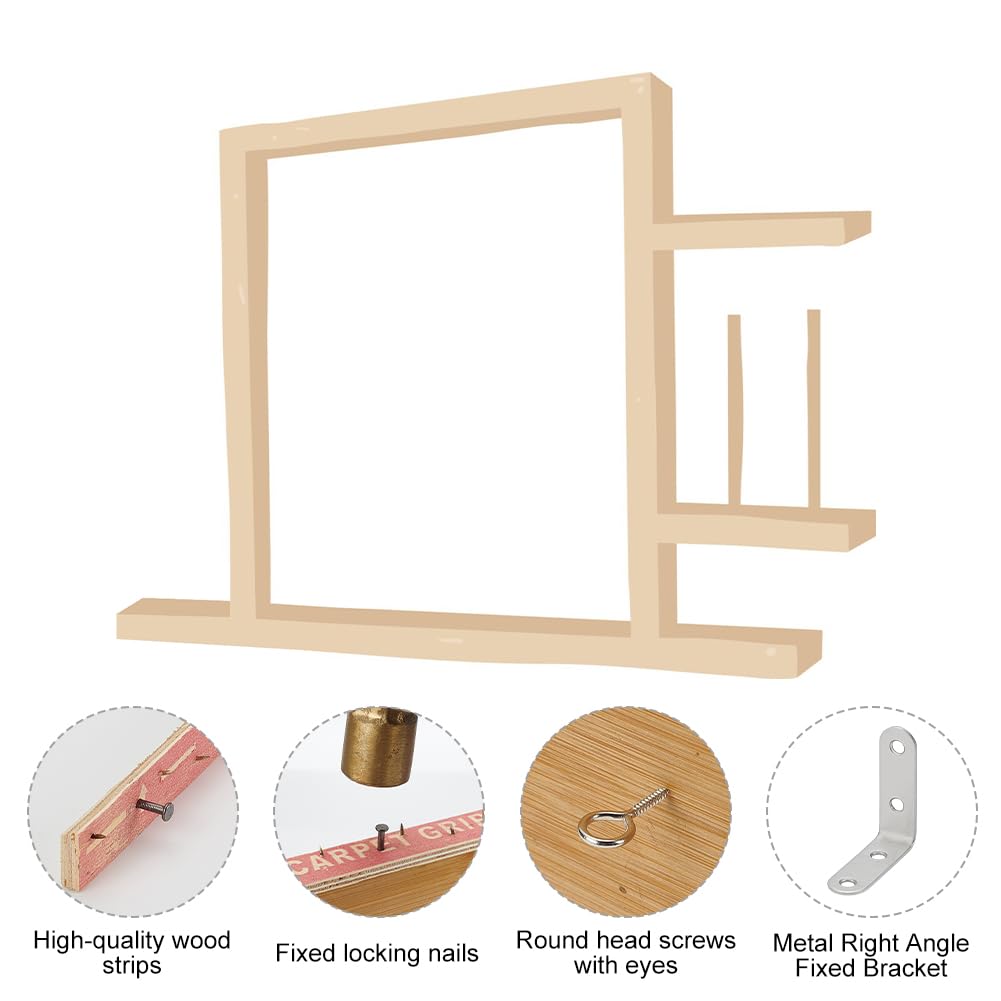 WEBEEDY 12 Pcs Tufting Tack Strips with Nails - Image 3