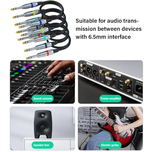Câble d'extension 6,35 mm pour console de mixage avec connecteurs plaqués