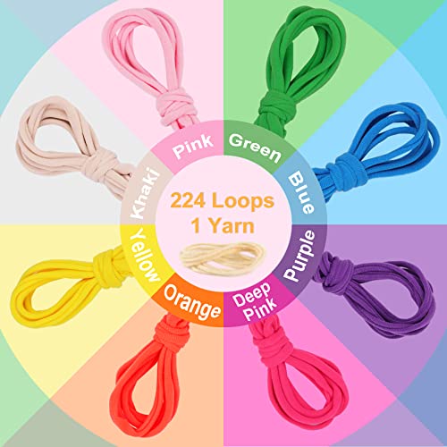 Image of IQKidz Weaving Loom Kit Toys, DIY Arts and Crafts for Kids and Adults, Ideal Gifts for Girls Ages 5 6 7 8-12 13, Easy Potholder Loom Knitting Activity for Beginners, 224 Craft Loops