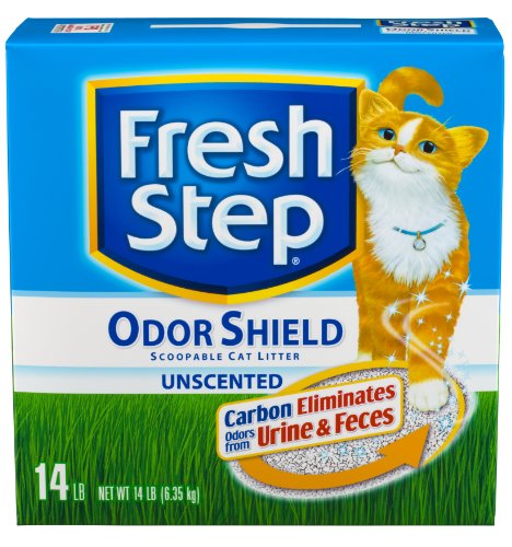 Fresh Step Simply Unscented Clumping Litter Fresh Step Unscented Cat Litter With Activated Charcoal Technology 14 lb. Box