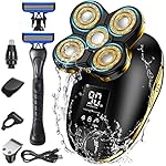 Head Shaver for Men Electric Razor Upgrade 6D Floating Electric Shaver 5 in 1 Wet & Dry Shaver Waterproof Bald Head…