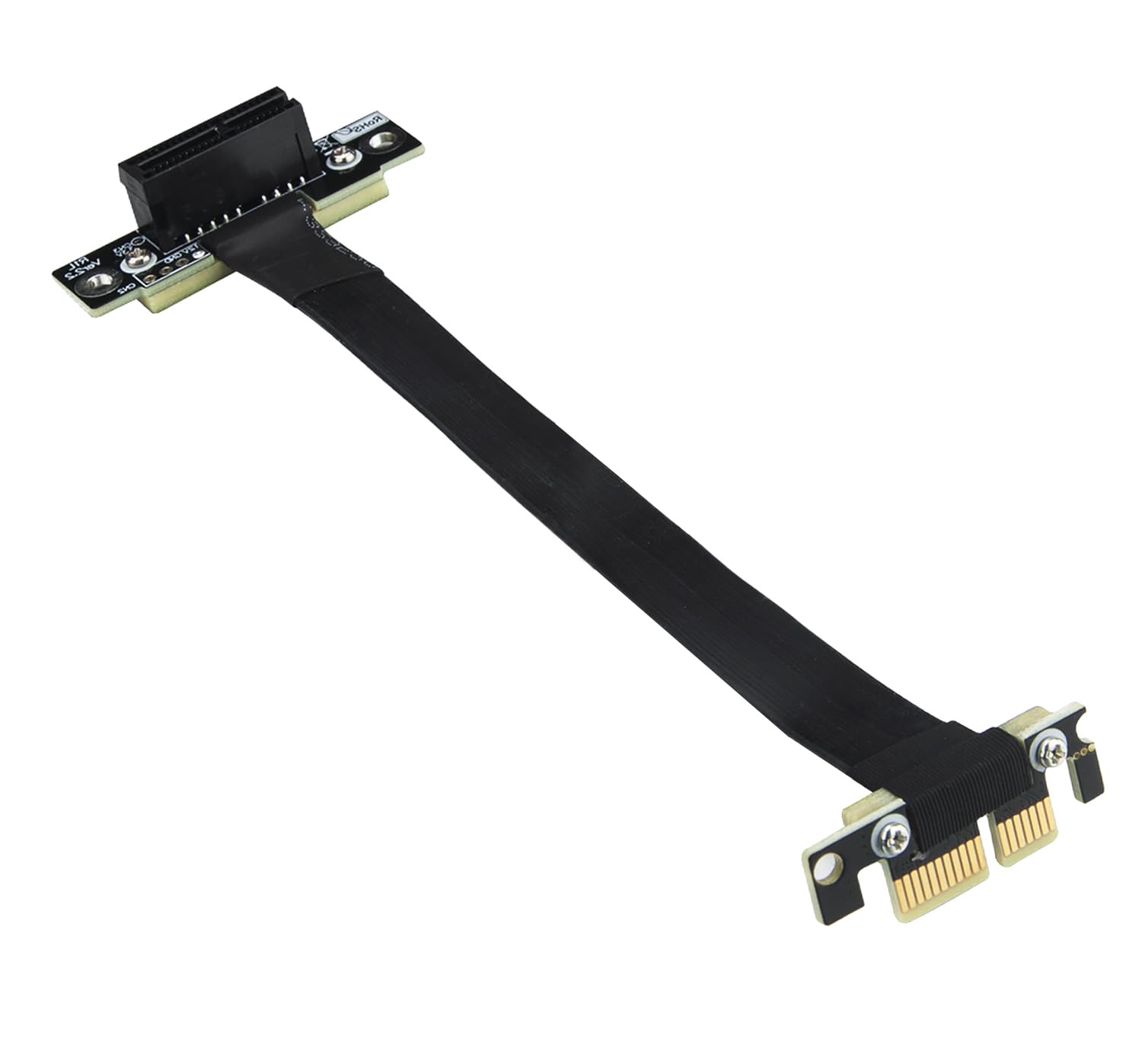 10Gtek PCIe 3.0 Riser Cable, X1 to X1, M to F, 90° to 90°, Cable Length 25cm, P311MF5525