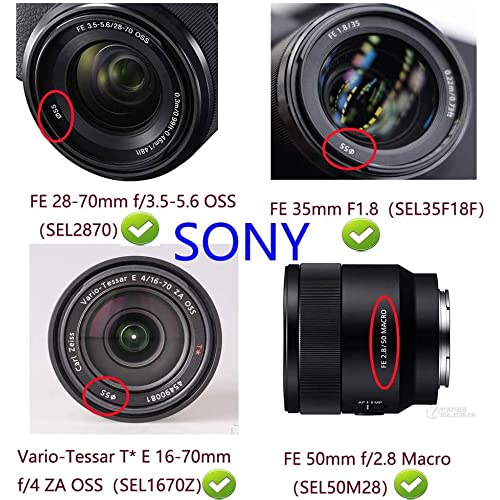 Image of MOSTOS - 55mm UV Filter for Sony 28-70mm F3.5-5.6 FE OSS,E 18-135mm f /3.5-5.6 OSS for Sony A7 IV A7R III II Alpha 7IV A7RIII A7R IV Camera,Sony FE 35mm F1.8 and More