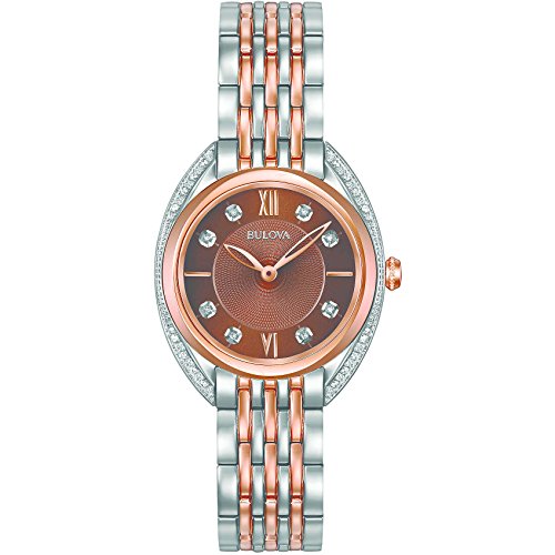 Orologio Da Donna Analogico Al Quarzo, Cinturino In Acciaio Inox - Bulova 98R230