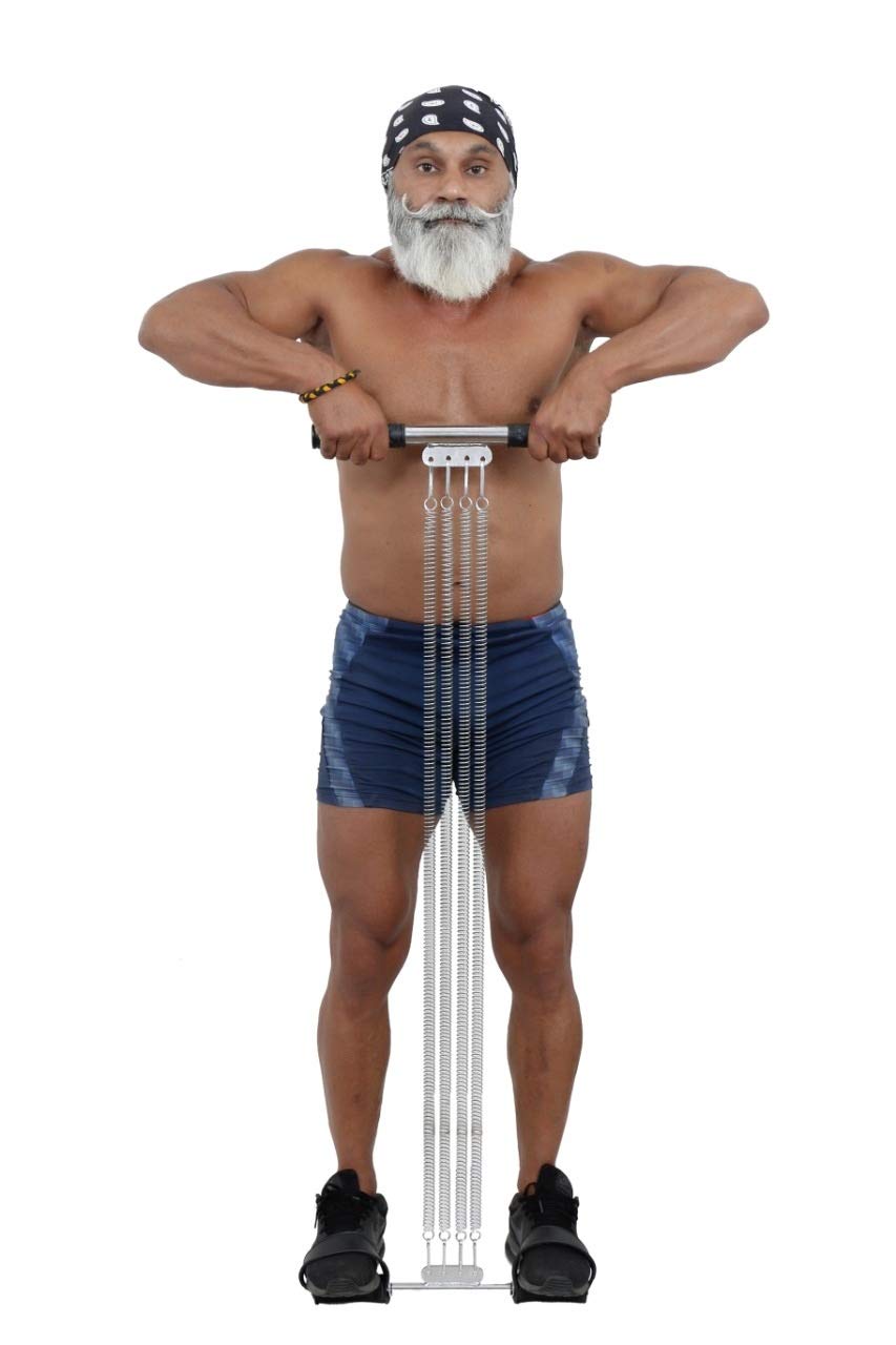 IBS HEAVY DUTY Four Spring Pull Up Bar Tummy Trimmer Pro Waist Trimmer Abs Exerciser Body Toner Fat Buster Home Gym Home Exercise Equipment Abdominal Exercise Equipment Leg Exerciser(Silver) (B08RHJBX9F) Amazon Price History, Amazon Price Tracker