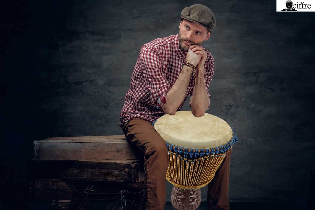 Tamburo grande Djembe Darbuka Bongo Rivestimento alpino premium Suono molto buono 60 cm U5