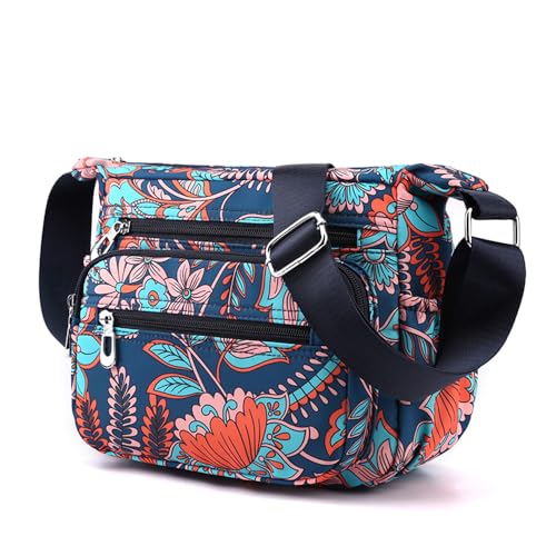 Image of Crossbody Bag for Women Ladies Multi Pockets Shoulder Bag Handbag Lightweight Nylon Casual Messenger Bag Travel Purse
