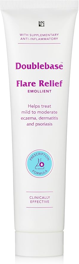 Doublebase Flare Relief Emollient for the Treatment and Relief of Dry Skin Conditions Such as Eczema, Psoriasis and Dermatitis, 100g Tube