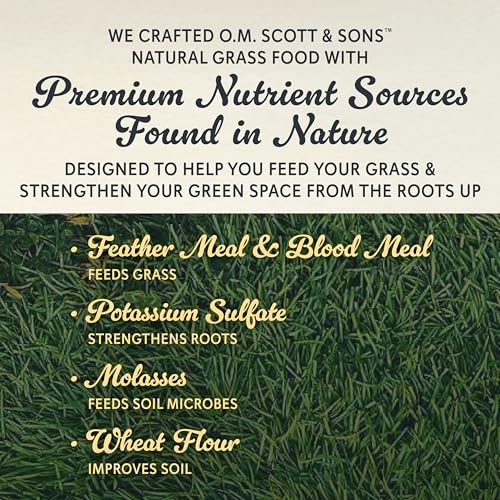 Image of O.M. Scott & Sons Natural Grass Food, 12.72 lbs.