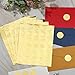 Gersoniel 540 Pcs Gold Wax Seals Stickers Embossed Envelope Gold Foil Self Adhesive Wax Stickers for Graduation Wedding Greeting Cards Invitations Party Certification,6 Patterns(Star, Moon)