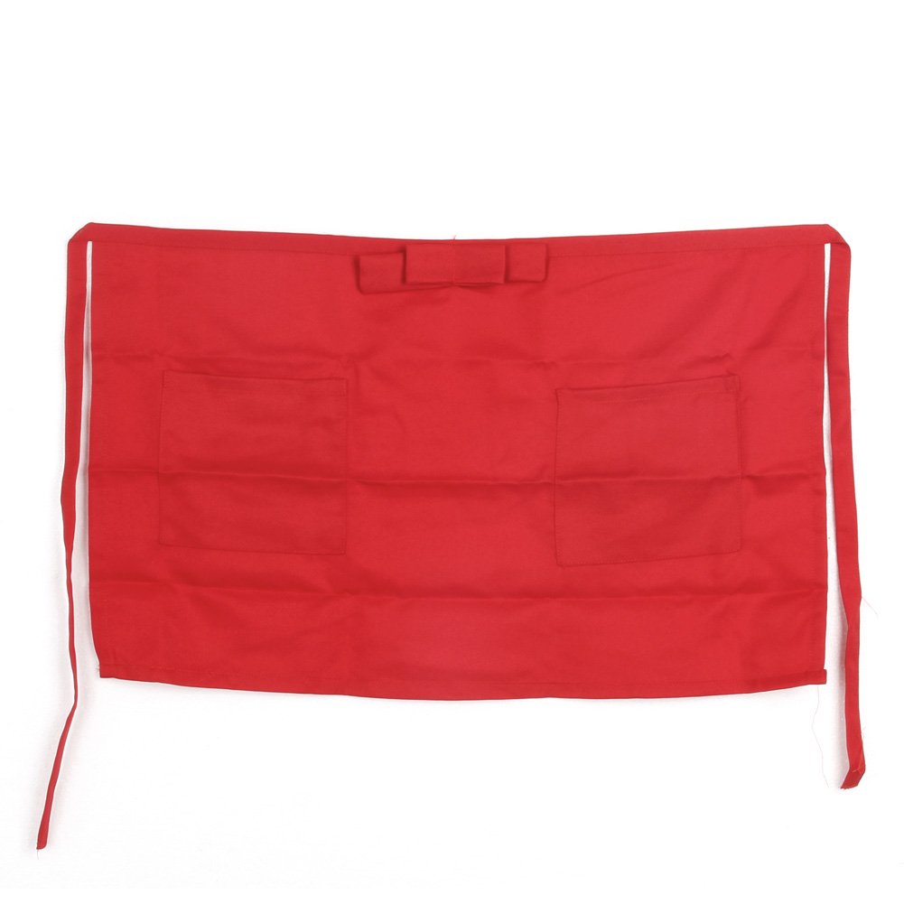 Maxtonser Waist Apron Water Oil Waiter Server Waist Aprons with Pocket for Women Working Restaurant Serve