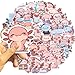 50Pcs Axolotl Sticker, Cute Salamander Stickers for Kids Teens Adults, Vinyl Cartoon Pink Animals Decals Kawaii Axolotls Sticker for Decor Water Bottles Laptops Guitar Scrapbook (Axolotl)