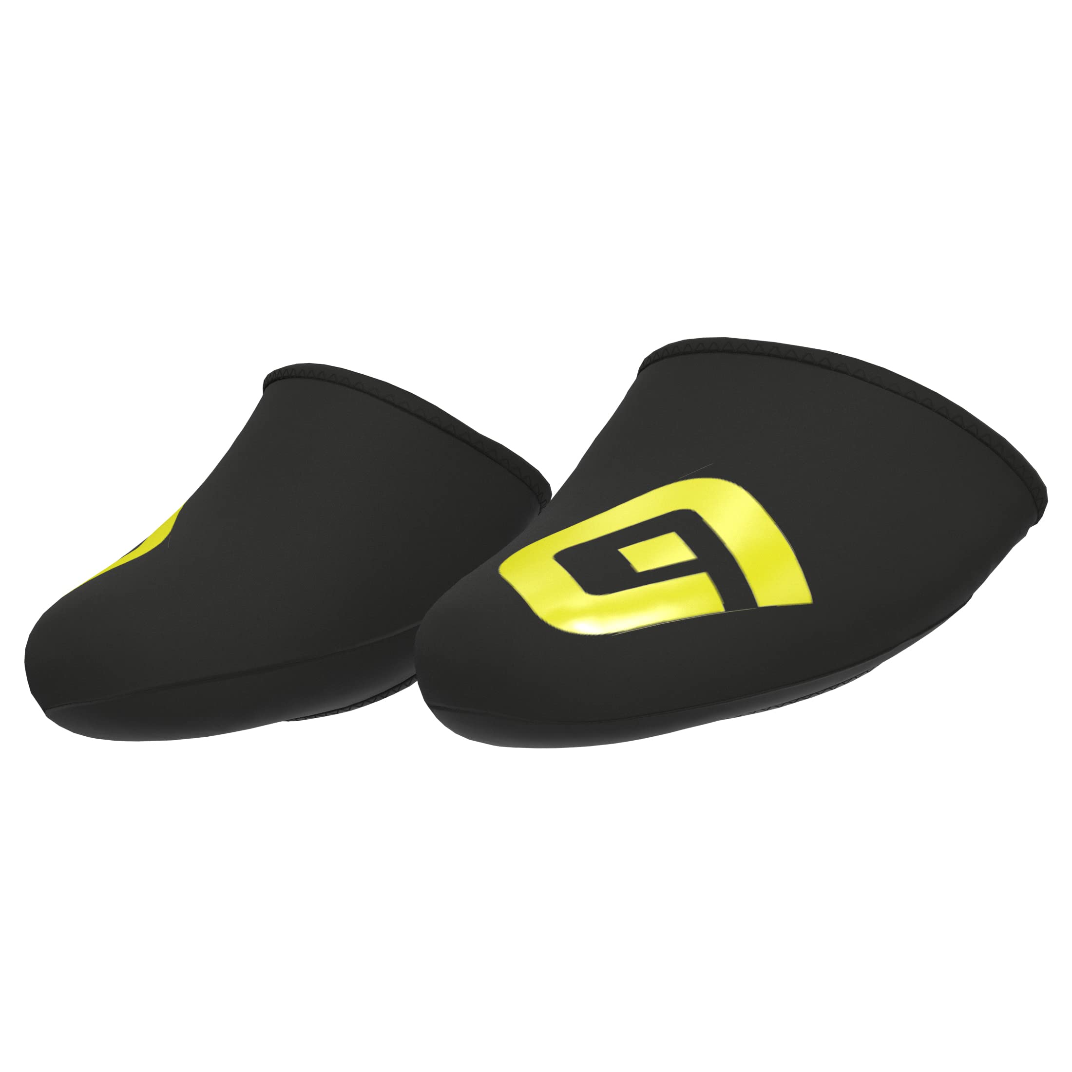 Ale' Unisex Black/Fluo Yellow Alé Cycling 'S Shield Toecovers, Large (43-45 Eu)