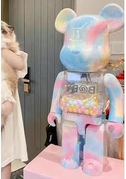Bearbrick, 400% 28cm Building Blocks Bear Showcase Figurines Collectibles Sculpture Statue