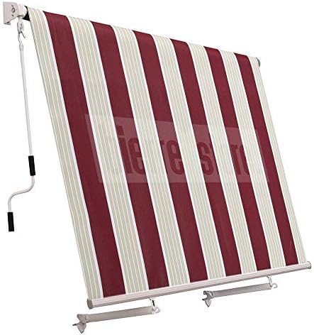 Tenda Da Sole Caduta 400x300 Cm - San Giorgio, Colore Bordeaux/Crema - Foto 5