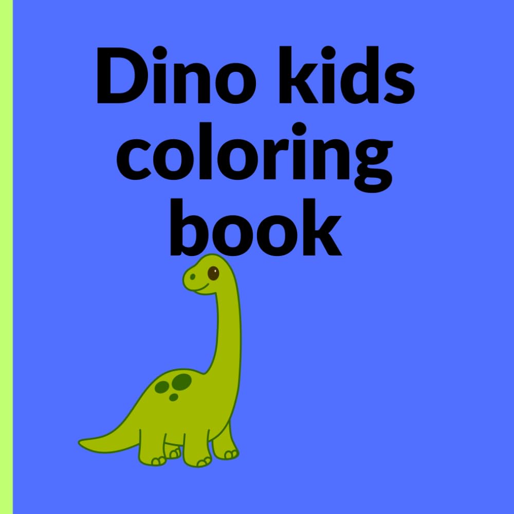 Dino kids coloring book
