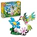 LEGO Creator 3en1 Fauna Salvaje: Colibrí de Colores - Pájaro de Juguete Transformable en Mariposa o Figura de Pez - Decoración del Dormitorio - Regalo para Niñas y Niños de 8+ Años - 31384
