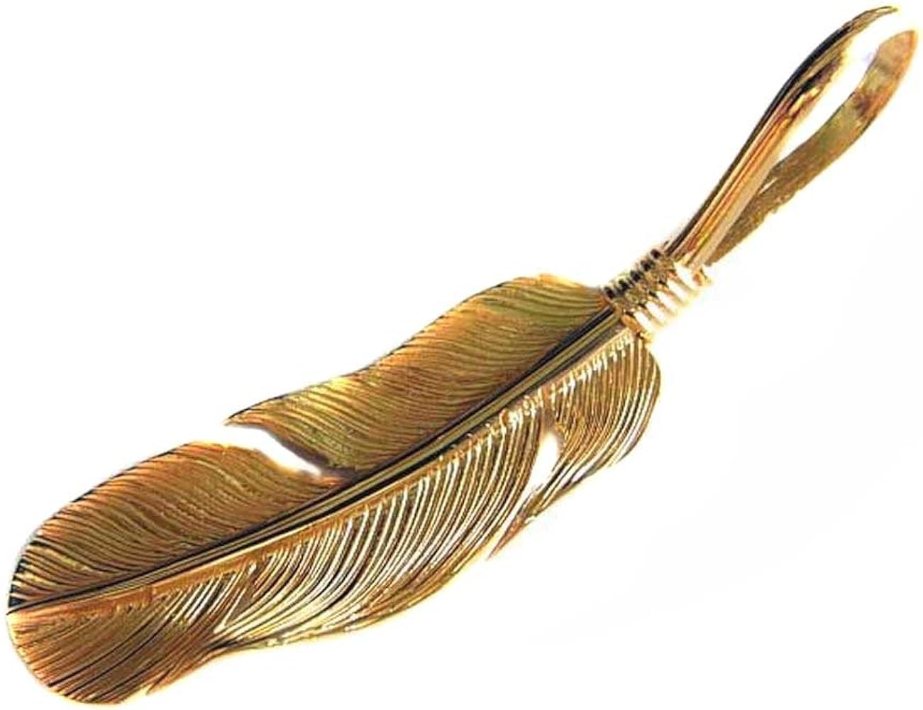 羽根モチーフ シルバー ゴールド ペンダント Binich ネックレス メンズ レディース シルバー925 ペンダントトップ