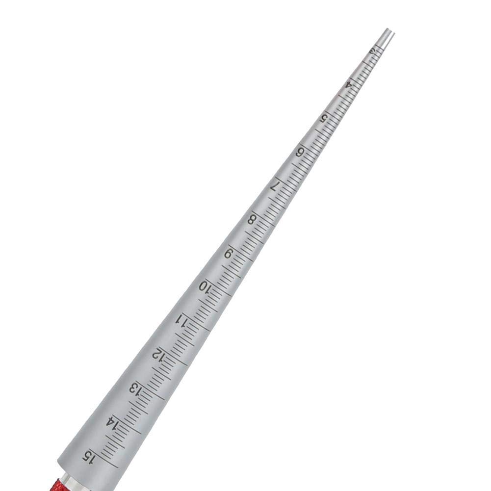 Calibro Conico Foro Calibro Conico Saldatura in Acciaio Inossidabile Righello Calibro Conico Foro, Utensile Manuale Di Misurazione 1-6.5/3-15/15-30/30-45mm(3-15mm)
