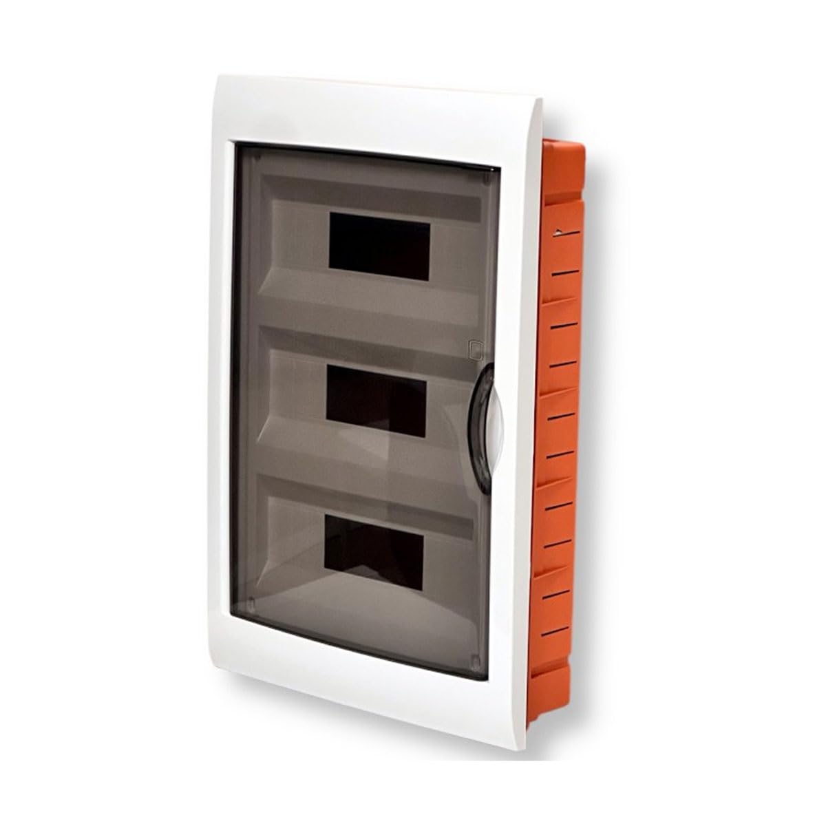 Centralino elettrico da incasso 36 moduli bianco con coperchio fumè IP40 IK07 335mm x 510mm x 105mm made in italy