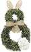 The Lakeside Collection Cottontail Bunny Wreath - Easter Front Door Decoration