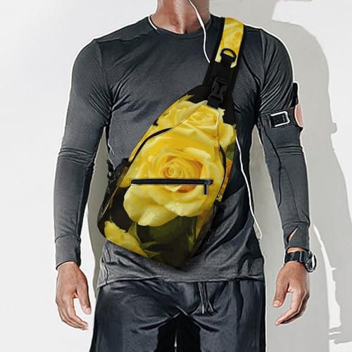 Bolso cruzado mochila casual para senderismo en amarillo miniatura 7
