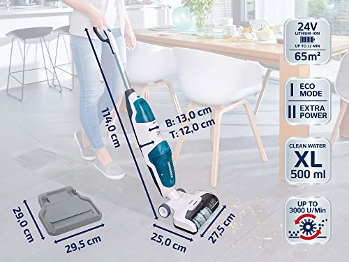 Leifheit Regulus Aqua PowerVac Accu-zuigwisser met krachtige 24 V, draadloze waszuiger met 22 minuten accuduur, stofzuiger met standaardfunctie - Image 8
