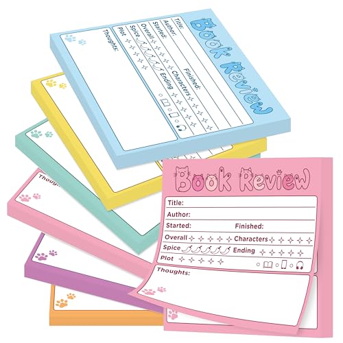 L1rabe Book Review Sticky Notes - 6P Back to School