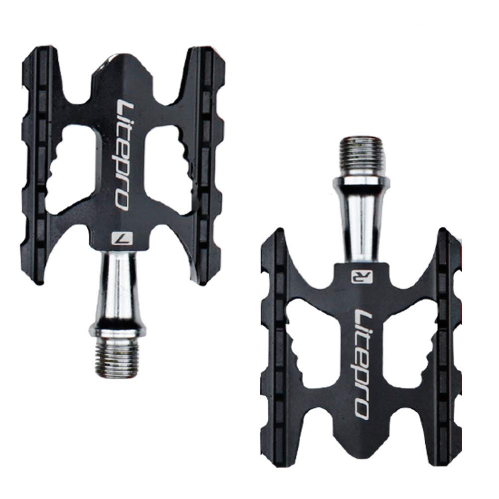 Carolilly Pedals Aluminium Anti Slip Pedal for Road Bike Mountain Bike