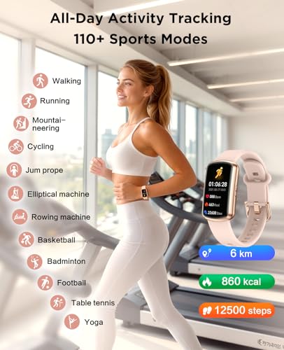 Image of SOUYIE Smart Watch Fitness Trackers for Women, 24 /7 Health Activity Monitor