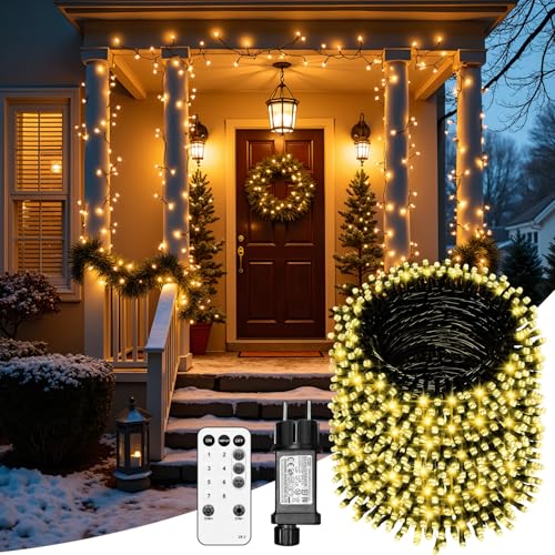 Guirlande lumineuse 80m avec télécommande et mémoire pour Noël et fêtes