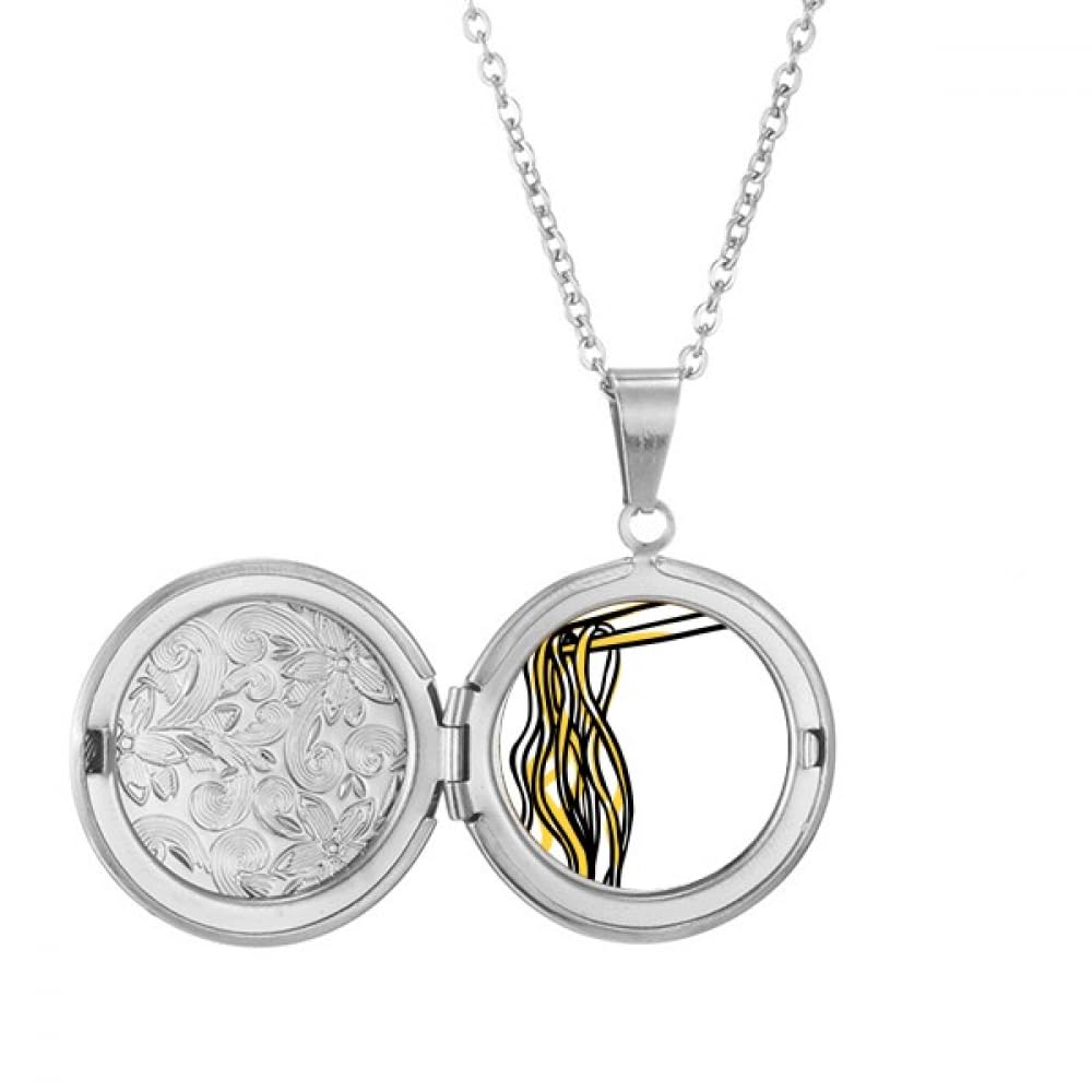Collier médaillon chinois motif nouilles le cadeau de longévité idéal