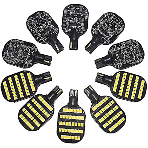 Super Bright 921 LED Bulbs For RV Interior Dome Light (Pack of 20) (Black Style Pack of 10, Natural White) Cover