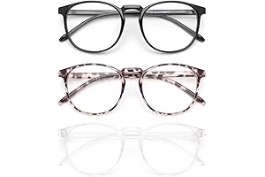 IBOANN Blue Light Shield Reading Glasses for Women - 3 Pack Clear Lens Glasses