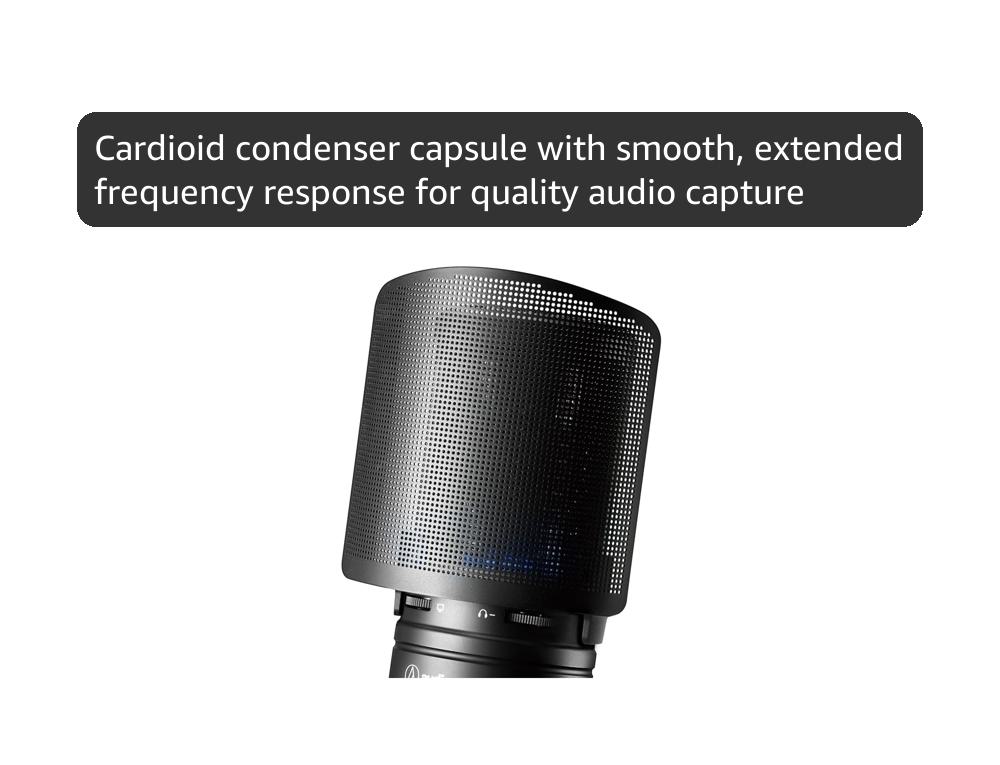 Amazon.com: Audio-Technica AT2020USBXP USB Condenser Mic, with DSP
