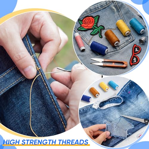 Hilo de coser denim colores surtidos 8 pzas 150 m miniatura 3
